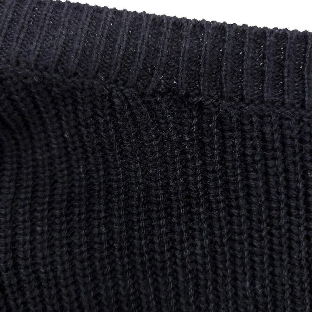 BP. Crochet Cardigan Plus Size 2X Black Button Up Cropped Long Sleeve - Picture 4 of 13